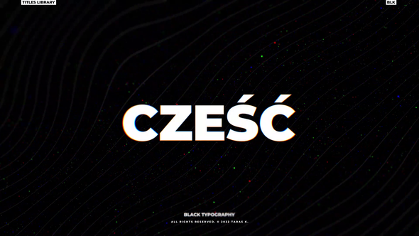 Videohive Black Bold Titles | After Effects Titles template preview