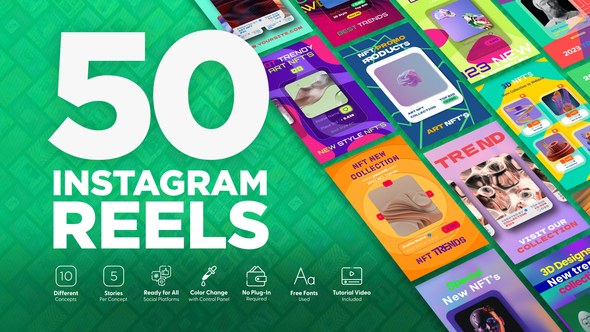 Videohive NFT Instagram Reels 47710475 Product Promo template preview