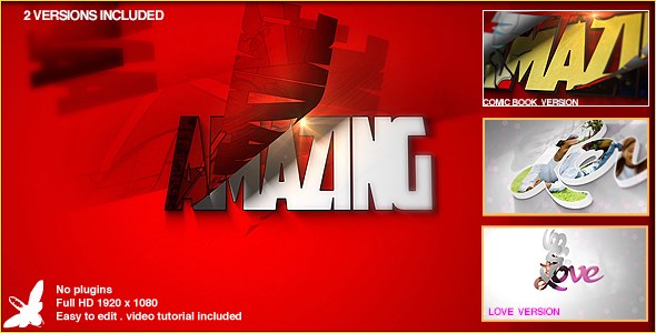 Superhero Logo Video Displays template preview