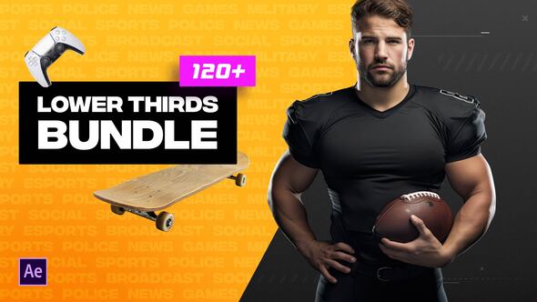 Videohive Lower Thirds Bundle Broadcast-packages template preview
