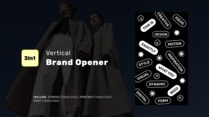 Videohive Vertical Brand Opener Openers template preview