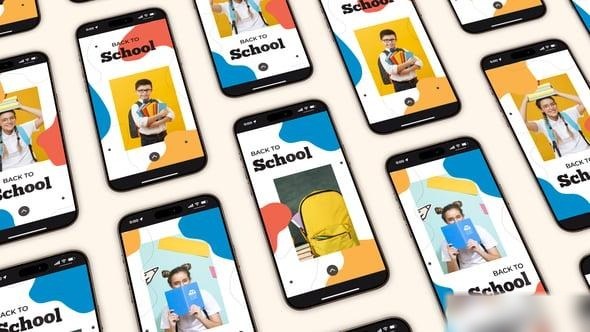Videohive Back to School Instagram Stories 54412010 Openers template preview