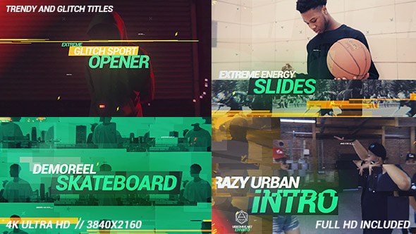 Videohive Glitch Dynamic Sport Opener Openers template preview