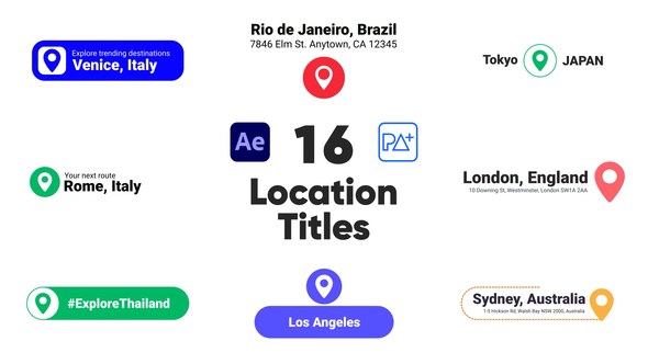 Videohive Location Titles For After Effects Titles template preview