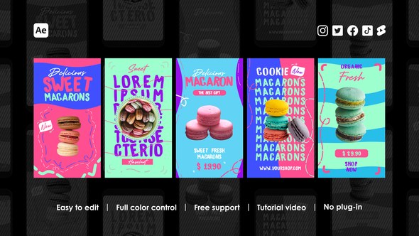 Videohive Cafe Instagram Stories 43745203 Product Promo template preview