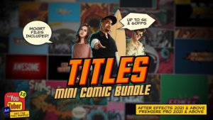Videohive Mini Comic Bundle - Titles Titles template preview