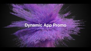 Dynamic App Promo 3 Video Displays template preview