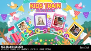 Videohive Kids Train Slideshow Video Displays template preview