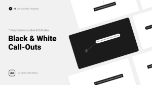 Videohive Black & White Call Outs Titles template preview