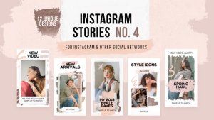 Videohive Hand Drawn Instagram Stories Product Promo template preview