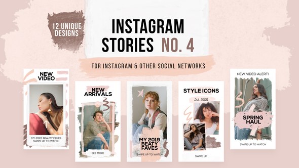 Videohive Hand Drawn Instagram Stories Product Promo template preview