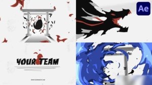 Videohive Fire Dragon Logo for After Effects Logo Stings template preview