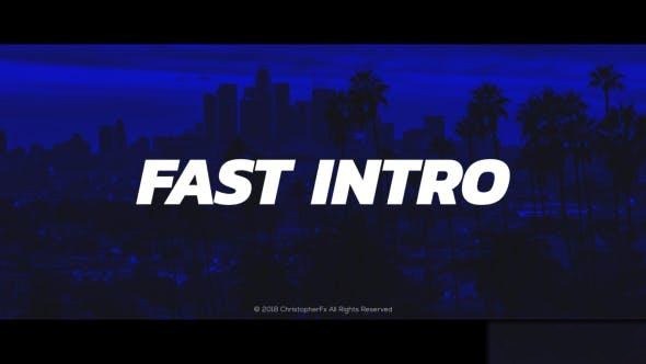 Videohive Fast Intro 21283504 Openers template preview