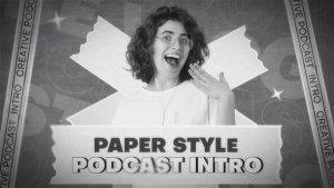 Videohive Paper Style Podcast Intro 56522774 Openers template preview