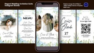 Videohive Elegant Wedding Invitation Suite Video Displays template preview