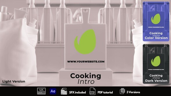 Videohive Cooking Intro 49713694 Logo Stings template preview