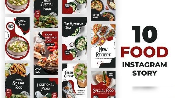 Videohive Food Liquid Style Instagram Stories