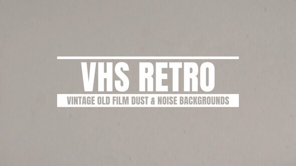 Videohive Vintage Old Film Dust & Noise Backgrounds Elements template preview