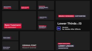 Videohive Lower Thirds 43015792 Elements template preview