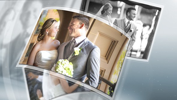 Gallery of Flying Photos Video Displays template preview