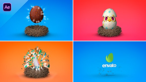 Videohive Easter Egg - Logo Reveal Logo Stings template preview