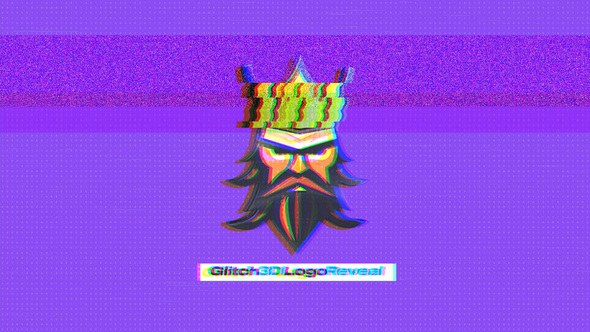 Videohive Glitch 3D Logo reveal 51748854 Logo Stings template preview