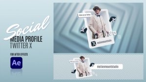 Videohive Social Media Profile - Twitter X Elements template preview