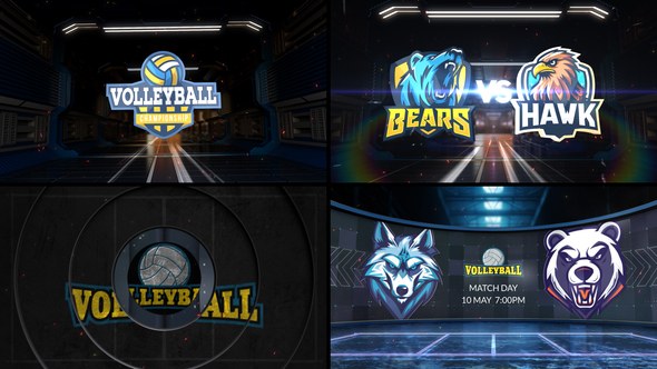 Videohive Volleyball VS 3 Logo Stings template preview