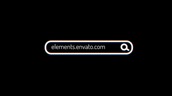 Videohive Search Bar Glitch Logo Logo Stings template preview