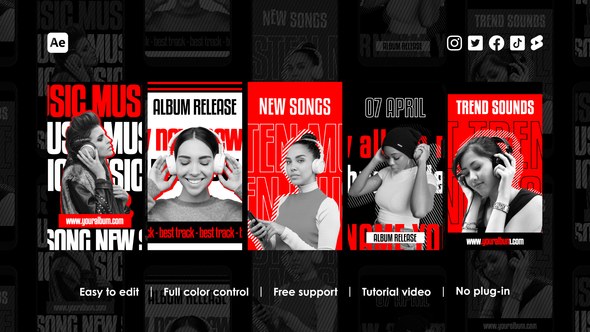 Videohive DJ Party Instagram Stories Product Promo template preview