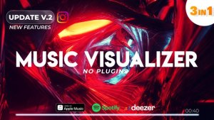 Videohive Music Visualizer Tunnel with Audio Spectrum v2 Product Promo template preview