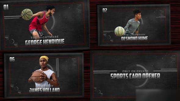 Videohive Sport Cards Opener Openers template preview