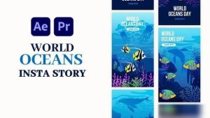 Videohive World Oceans Day Instagram Story 58309980 Elements template preview