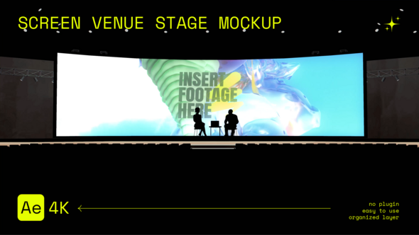 Videohive Screen Venue Stage Mockup Broadcast-packages template preview