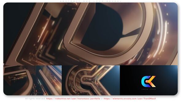 Videohive Abstract HUD Logo Reveal Logo Stings template preview