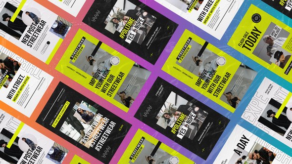 Videohive Orsted Streetwear Outfits Instagram Reel Product Promo template preview