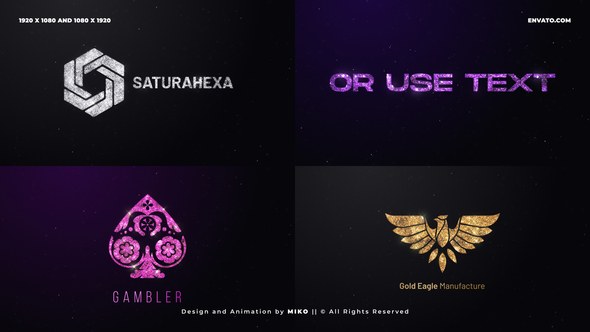 Videohive Logo Opener Gold Logo Stings template preview