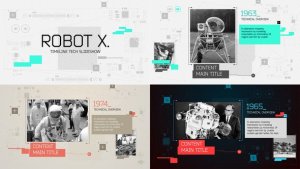 Videohive Robot X. Timeline Slideshow Video Displays template preview