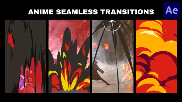 Videohive Anime Seamless Vertical Transitions for After Effects Elements template preview