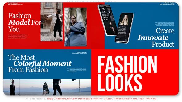 Videohive Fashion Looks Promo Broadcast-packages template preview