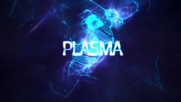Power Light Plasma Titles 4K Video Displays template preview