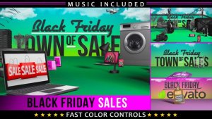 Videohive Black Friday Shopping Promotion Openers template preview