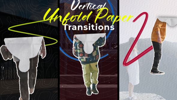 Videohive Freeze Frame Paper Transitions 58542911 Elements template preview