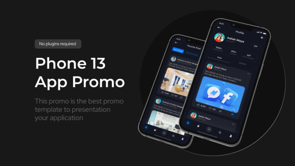 Videohive App Promo Phone 13 Pro Product Promo template preview
