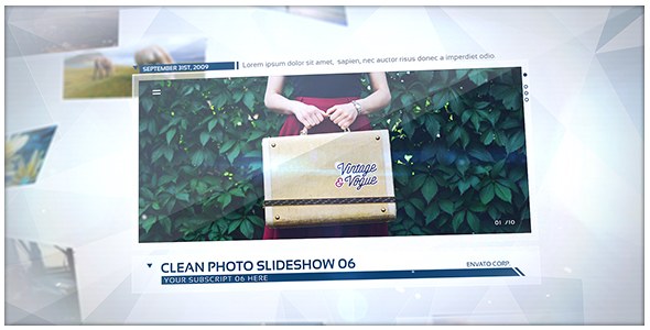 Videohive Clean Image Video Displays template preview