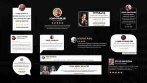 Videohive Testimonial Text Titles Elements template preview