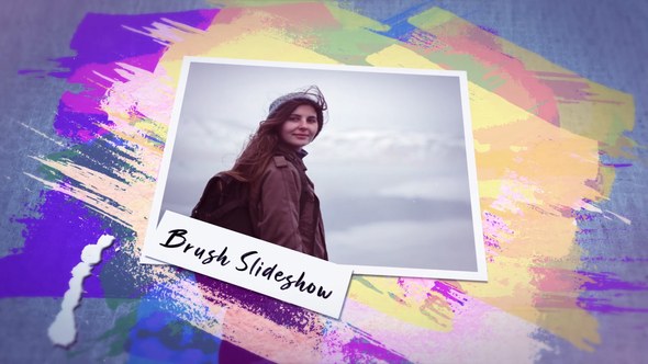 Videohive Brush Slideshow 37096401 Video Displays template preview