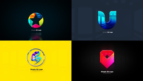 Videohive Split 3D Logo Reveal Pack Logo Stings template preview