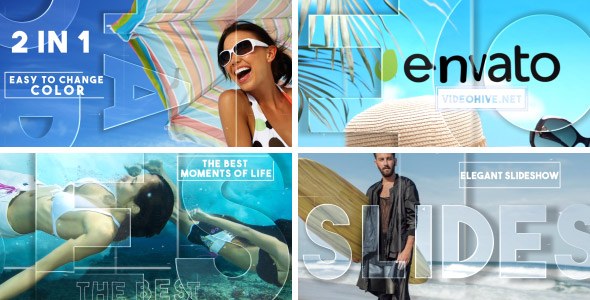 Videohive Refraction Slideshow Video Displays template preview