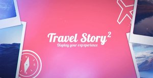 Travel Story 2 Video Displays template preview